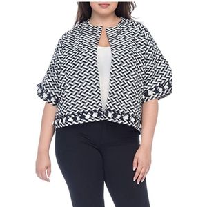 Bobeau sweater blazer with tassel detail